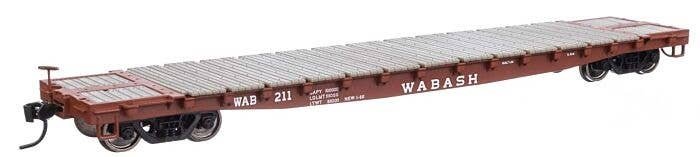 53′ GSC Flatcar - Ready to Run -- Wabash 211, HO, WalthersMainline 6629