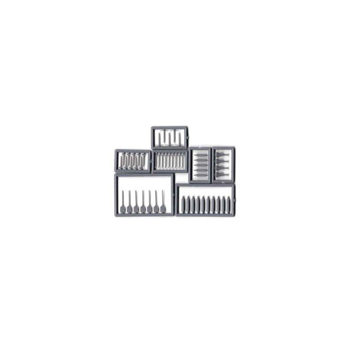 Assorted Tools -- 49 Pieces (unpainted), HO, Tichy Train Group 8290