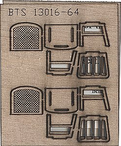 Wood Chairs -- Straight, O, B.T.S. 13016