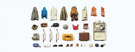 Clothes, Safety Vests, Bags, Etc, HO, Preiser Kg 17008
