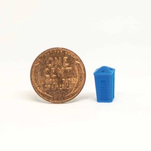 Square Recycling Bin -- pkg(5), HO, All Scale Miniatures 870849
