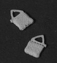 Miniature Tools -- Water Bags pkg(2), HO, Detail Associates 7105