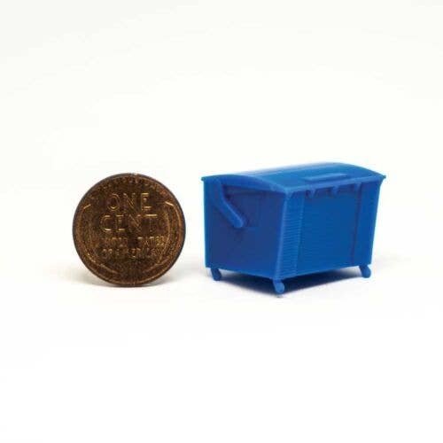 Dumpster -- Square Rear Load without Casters, HO, All Scale Miniatures 871649