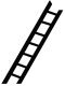 Styrene - Ladder pkg(2) -- 5′ Long, All Scales, Plastruct Inc 90672
