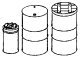 55-Gallon Drums, Fire Barrel Lids & Spike Cans, O, Grandt Line Products Inc 3013