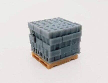 Cinder Block Stack, N, All Scale Miniatures 1601919