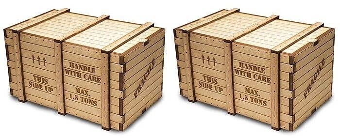 Machinery Crates -- Kit pkg(2), O, Bachmann Industries 39112