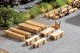Fresh-Cut Lumber Drying Pile - Kit -- 8 Piles in 4 Sizes, HO, Noch Gmbh & Co 14214