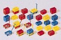 Plastic Boxes Kit, HO, Preiser Kg 17113