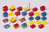 Plastic Boxes Kit, HO, Preiser Kg 17113