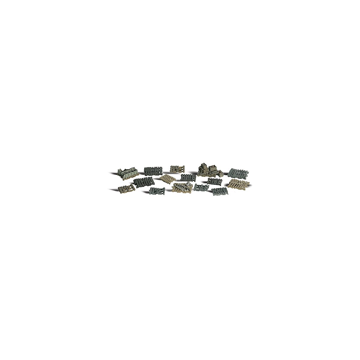 Scenic Accents(R) Figures -- Assorted Skids pkg(15), N, Woodland Scenics 2161