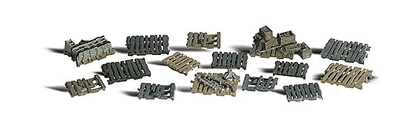 Scenic Accents(R) Figures -- Assorted Skids pkg(15), N, Woodland Scenics 2161
