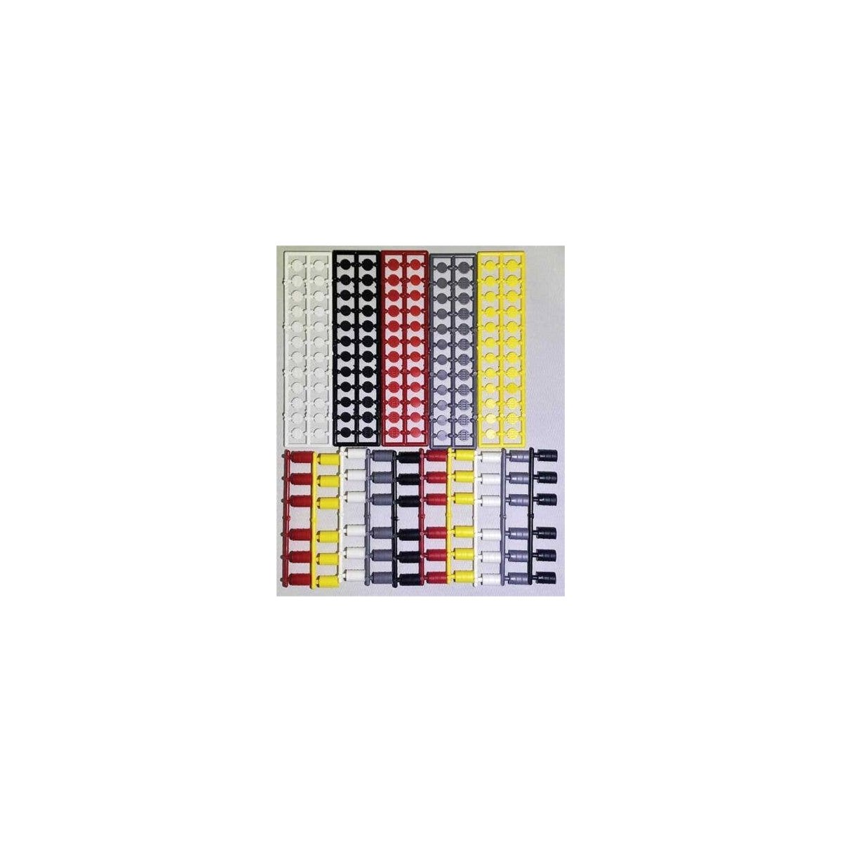 55-Gallon Drums with Wood and Steel Lids -- 12 Each: White, Gray, Yellow, Red, Gray pkg(60), HO, Tichy Train Group 8319