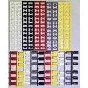 55-Gallon Drums with Wood and Steel Lids -- 12 Each: White, Gray, Yellow, Red, Gray pkg(60), HO, Tichy Train Group 8319