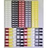 55-Gallon Drums with Wood and Steel Lids -- 12 Each: White, Gray, Yellow, Red, Gray pkg(60), HO, Tichy Train Group 8319