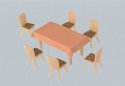 4 Tables & 24 Chairs, HO, Faller Gmbh 180442