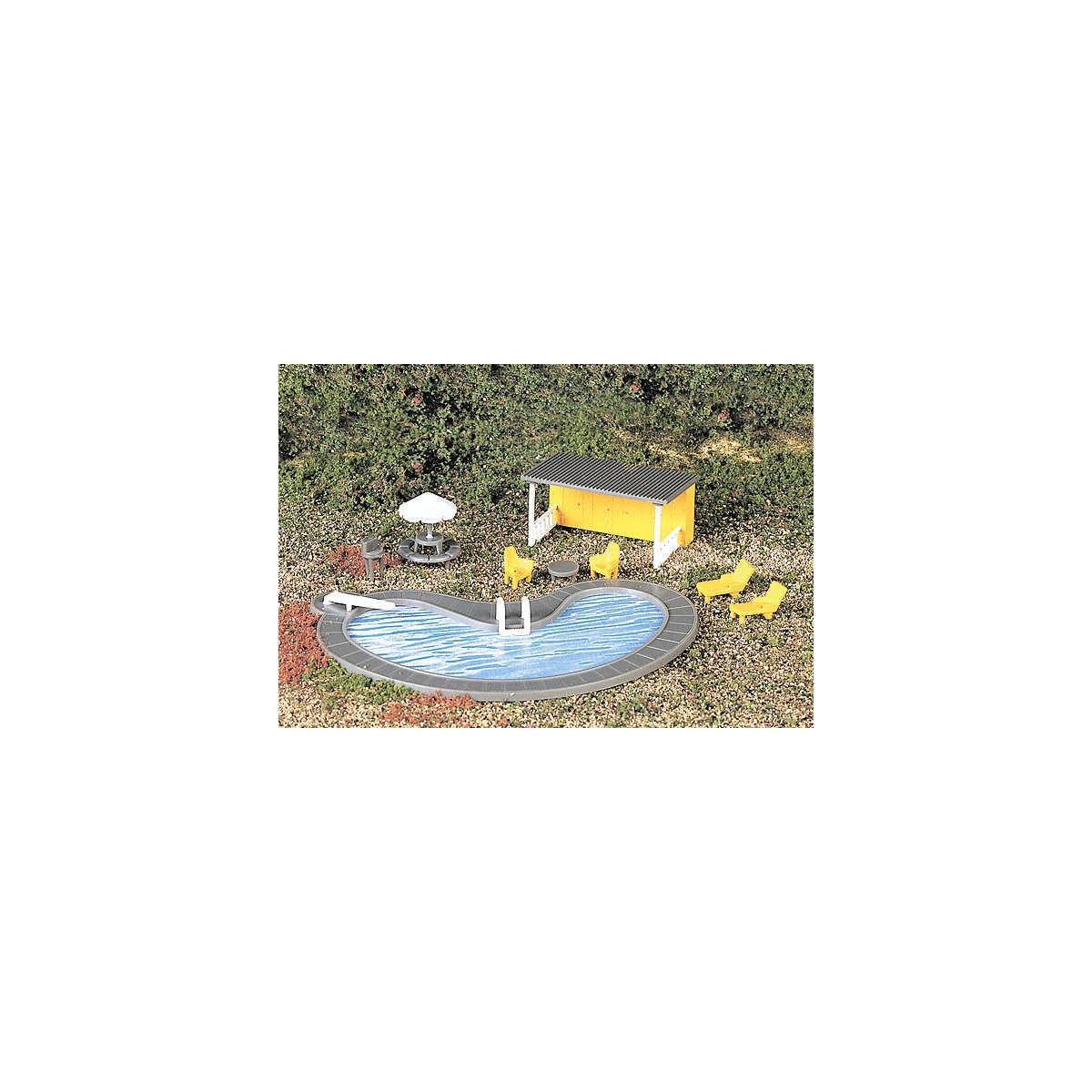 Park Accessories -- Swimming Pool & Accessories, HO, Bachmann Industries 42215