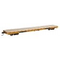 60′ Pullman-Standard Flatcar - Ready to Run -- Trailer-Train OTTX 90188 (Farm machinery yellow, black, white), HO, WalthersMai