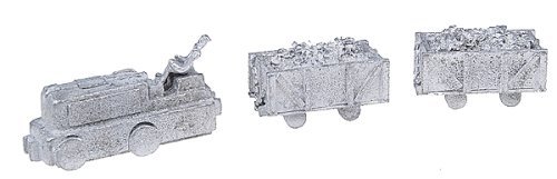 M-Trak(TM) Equipment -- Mine Engine (Unpowered) with Driver & Two 4-Ton Cars, N, The N Scale Architect 20012