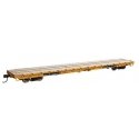 60′ Pullman-Standard Flatcar - Ready to Run -- Trailer-Train OTTX 90170 (Farm machinery yellow, black, white), HO, WalthersMai