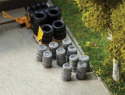 Aluminum Beer Barrels pkg(10), HO, Faller Gmbh 180971