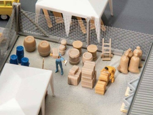 Freight Loads - Kit -- Crates, Sacks, Barrels, HO, Faller Gmbh 180871