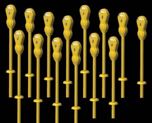 Parking Meters pkg(14) -- Yellow, N, Hi-Tech Details 3004
