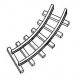 24′ Gauge Mine Track -- Curved pkg(4), HO, Alexander Scale 2805