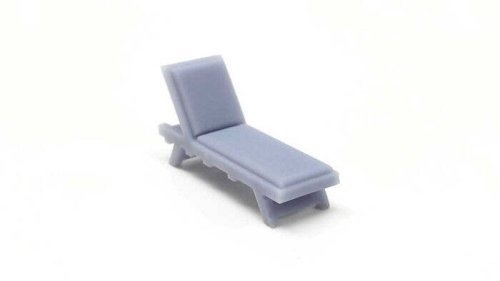 Patio Lounge Chair -- Unpainted, HO, All Scale Miniatures 8711024