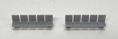 Platform/Waiting Room Seats - Flat Back and Seat -- Unpainted 3D Print pkg(3), N, Phoenix Precision Models 30697