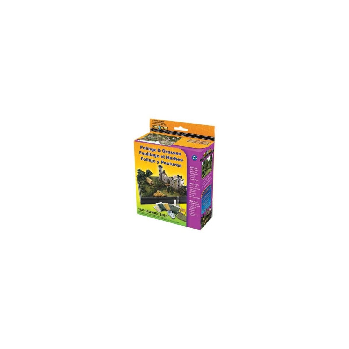 Scene-A-Rama(TM) Diorama Add-On Kits -- Foliage & Grasses, HO, Woodland Scenics 4120