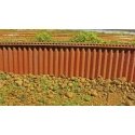 Flexible Steel Cribbing Sheet -- Medium for HO Scale: 3-3/4 x 12′ 9.5 x 30.5cm, All Scales, Chooch Enterprises 8514