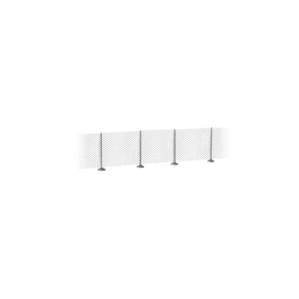 Metal Industrial Fence -- Kit - 23-5/8 x 5/8′ 60cm x 16mm (32 Posts), N, Walthers SceneMaster 9000