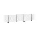 Metal Industrial Fence -- Kit - 23-5/8 x 5/8′ 60cm x 16mm (32 Posts), N, Walthers SceneMaster 9000