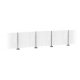Metal Industrial Fence -- Kit - 23-5/8 x 5/8′ 60cm x 16mm (32 Posts), N, Walthers SceneMaster 9000