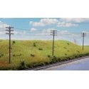 Telegraph Poles and Cross Arms -- Kit, HO, Walthers SceneMaster 4185