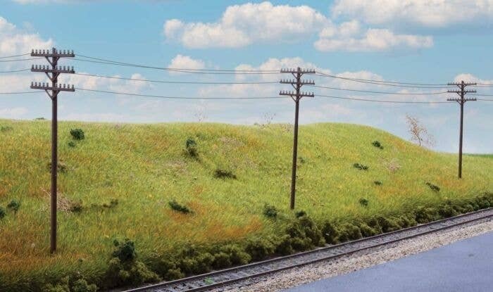 Telegraph Poles and Cross Arms -- Kit, HO, Walthers SceneMaster 4185