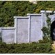 Retaining Walls (Hydrocal Plaster Castings) pkg(3) -- Concrete, All Scales, Woodland Scenics 1258