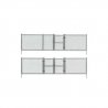 Chain Link Fence - Kit with Gates, Hinges & Planter Pins -- Total Scale Length: 192′ 58.5m, HO, Woodland Scenics 2983