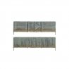 Privacy Fence - Kit with Gates, Hinges & Planter Pins -- Total Scale Length: 192′ 58.5m, HO, Woodland Scenics 2985