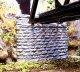 Single-Track Cut Stone Tapered Abutment -- 4-3/8 x 3/4 x 3-1/2′ 11.1 x 1.9 x 8.9cm, HO, Chooch Enterprises 8460