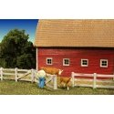 Barn Yard Fence - Kit -- Scale 170′ 51.8m, HO, Monroe Models 2310