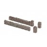 Fieldstone Wall -- 12 Pieces, Total Length 27-9/16` 70cm, 1/2` 1.3cm Tall, HO, Noch Gmbh & Co 13171