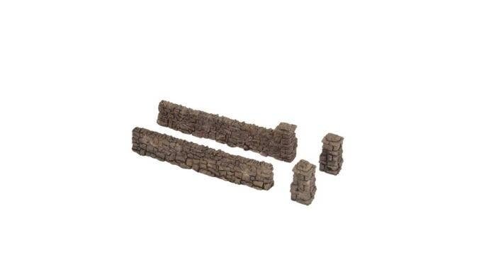Rubble Rock Wall -- 15-3/8′ 39cm Total, N, Noch Gmbh & Co 33170