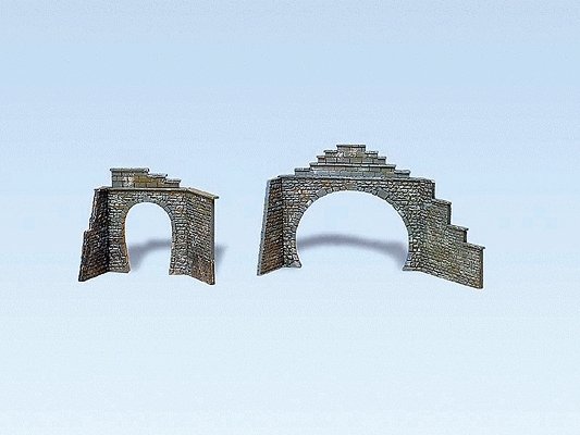 Tunnel Portal Set -- Two Double & Two Single Tunnel Portals, Z, Faller Gmbh 282934