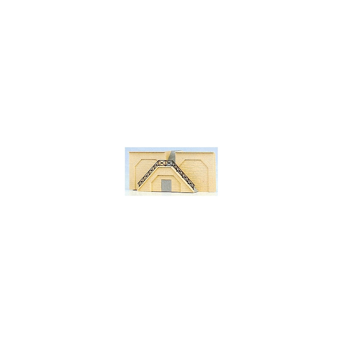 Stone Wall w/Stairs -- 4-3/4 x 2′ (12 x 5cm), N, Brawa Modellspielwaren 2699