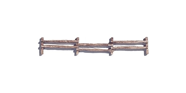 Pasture Fence -- 2-Slat - 1/2 x 40′ 1.3 x 102cm, HO, Noch Gmbh & Co 13030