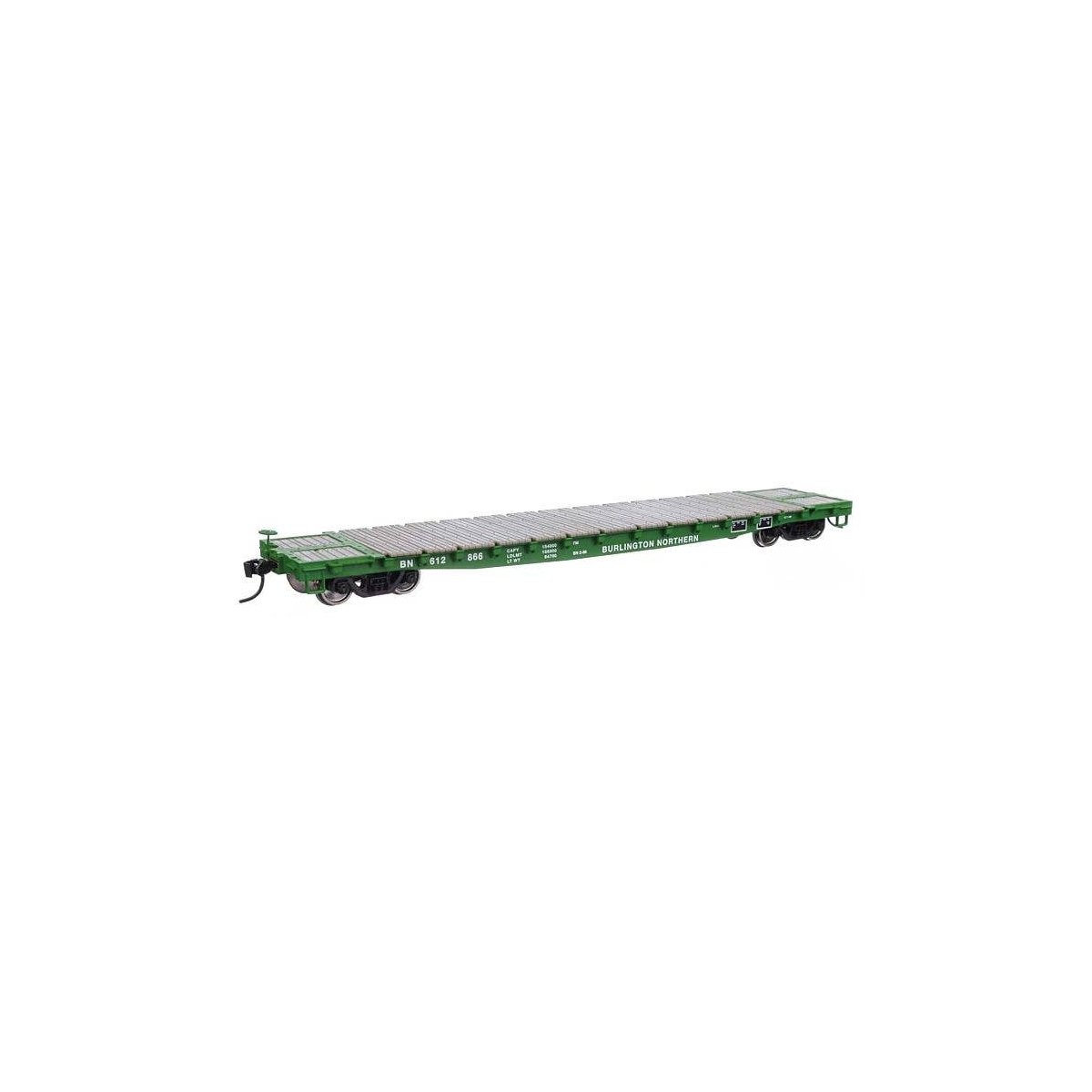53′ GSC Flatcar - Ready to Run -- Burlington Northern 612866, HO, WalthersMainline 6601