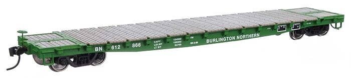 53′ GSC Flatcar - Ready to Run -- Burlington Northern 612866, HO, WalthersMainline 6601