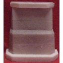 Single Deck Bridge Abutment -- 30′ Smooth Concrete, HO, Pre-Size Model Specialities 145